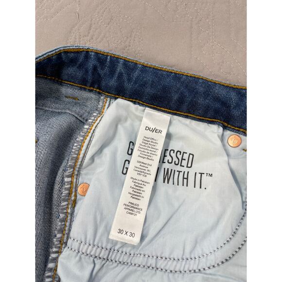 DU/ER Jeans Denim Pants Womens 30 x 30 Medium Wash‎ Stretch Girlfriend WFLR5001 - Picture 6 of 9